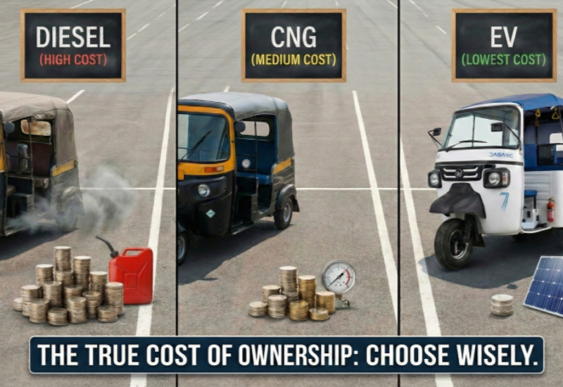 EV vs. Diesel vs. CNG: The True Cost of Ownership Explained